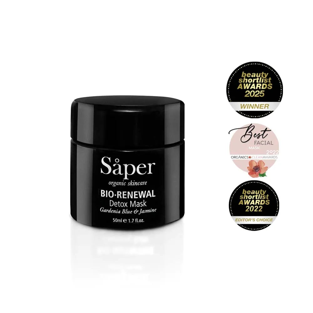Bio·Renewal Detox Mask (Saper) – Mascarilla Facial Exfoliante y Detox para Todo Tipo de Piel 50 ml