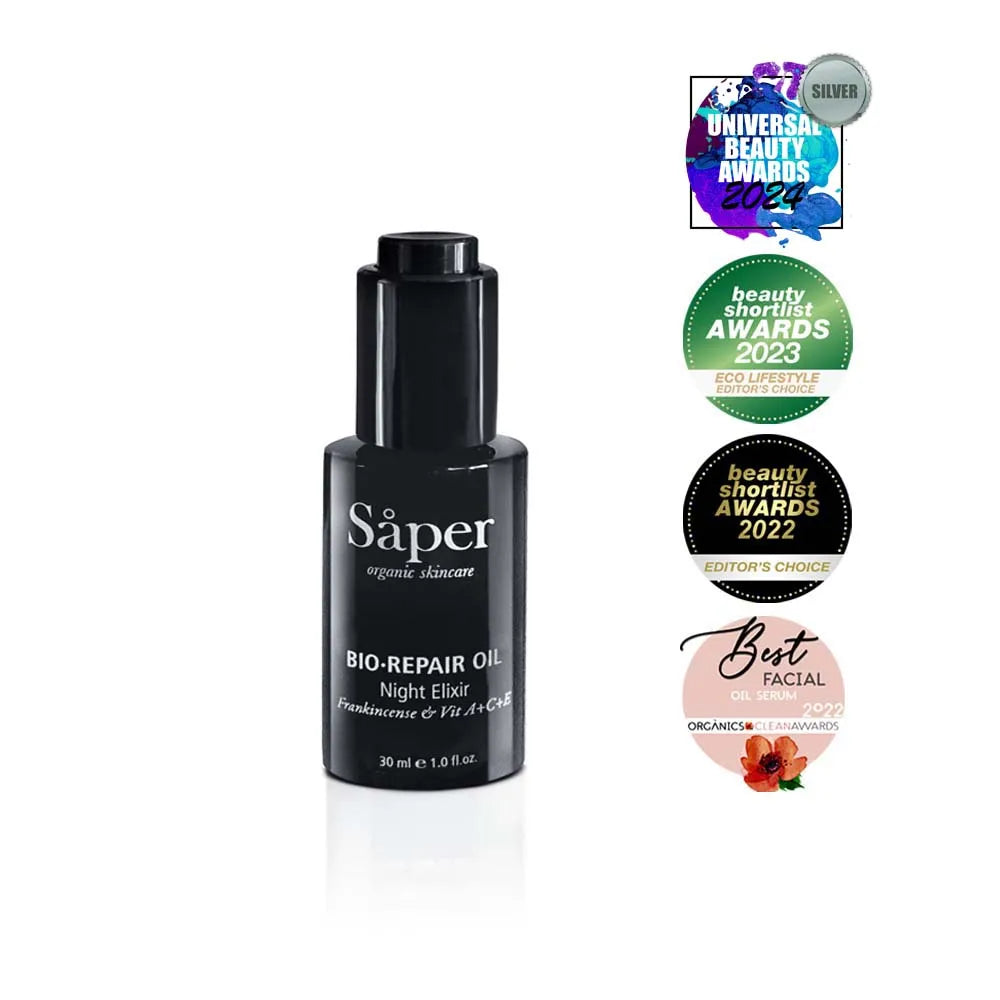 Bio·Repair Oil Night Elixir (Saper) – Sérum Reparador Nocturno Regenerador y Antioxidante para Todo Tipo de Piel 30 ml