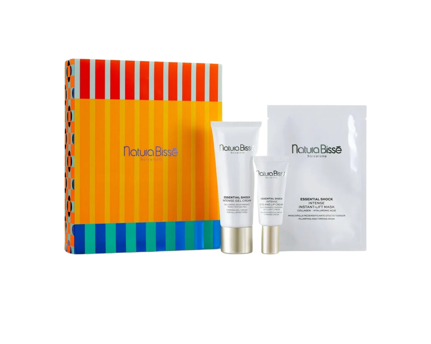 Set Essential Shock Gel Cream + Eye & Lip + Instant-Lift Mask - NATURA BISSE
