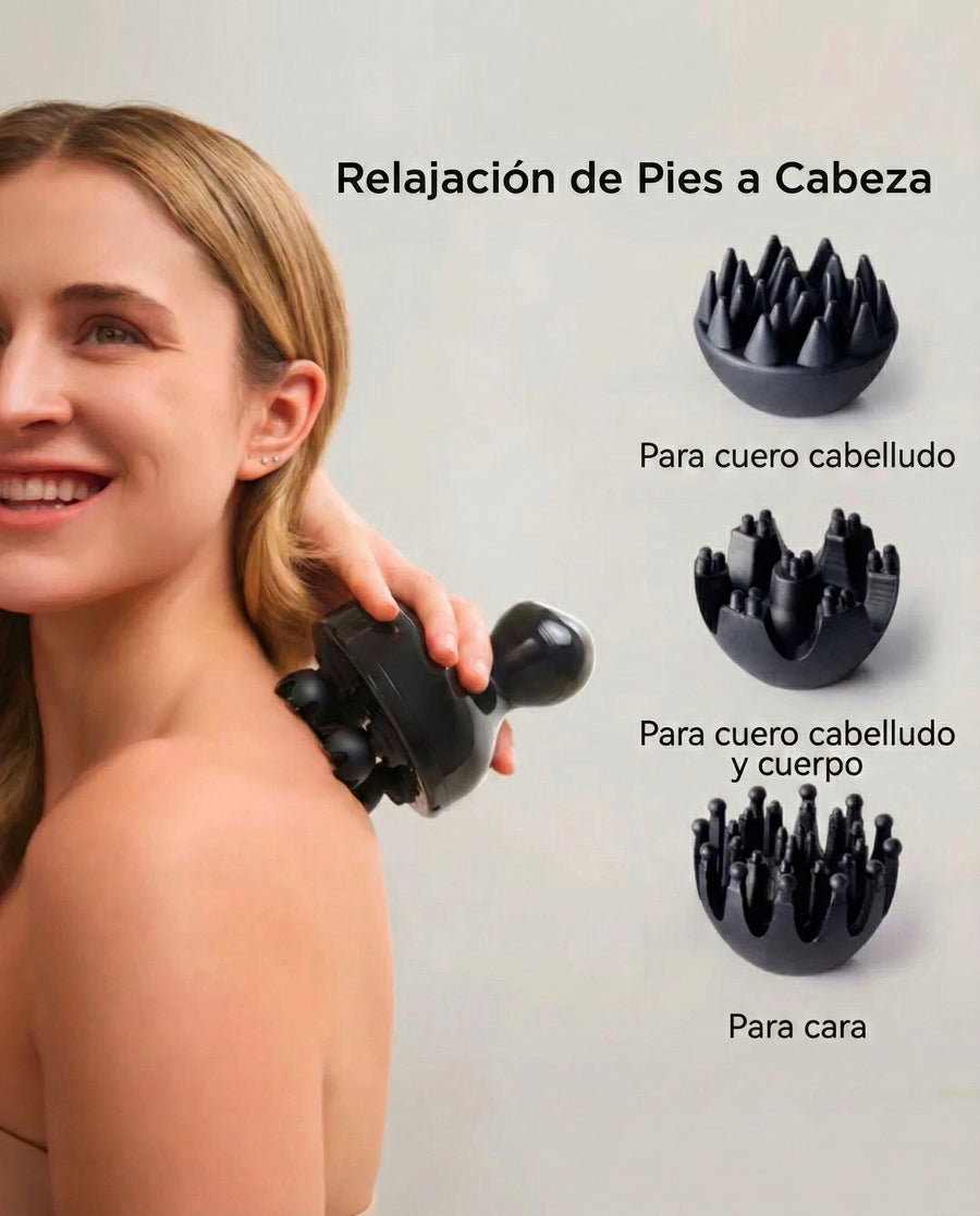 Masajeador facial y capilar con EMS que estimula el crecimiento del cabello Mytrex Head Spa Pro
