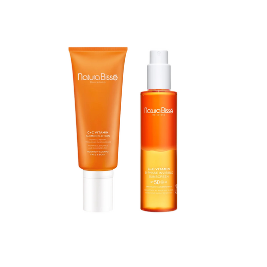 PACK C+C VITAMIN SUMMER LOTION + SPF 50 BI-PHASE INVISIBLE SUNSCREEN