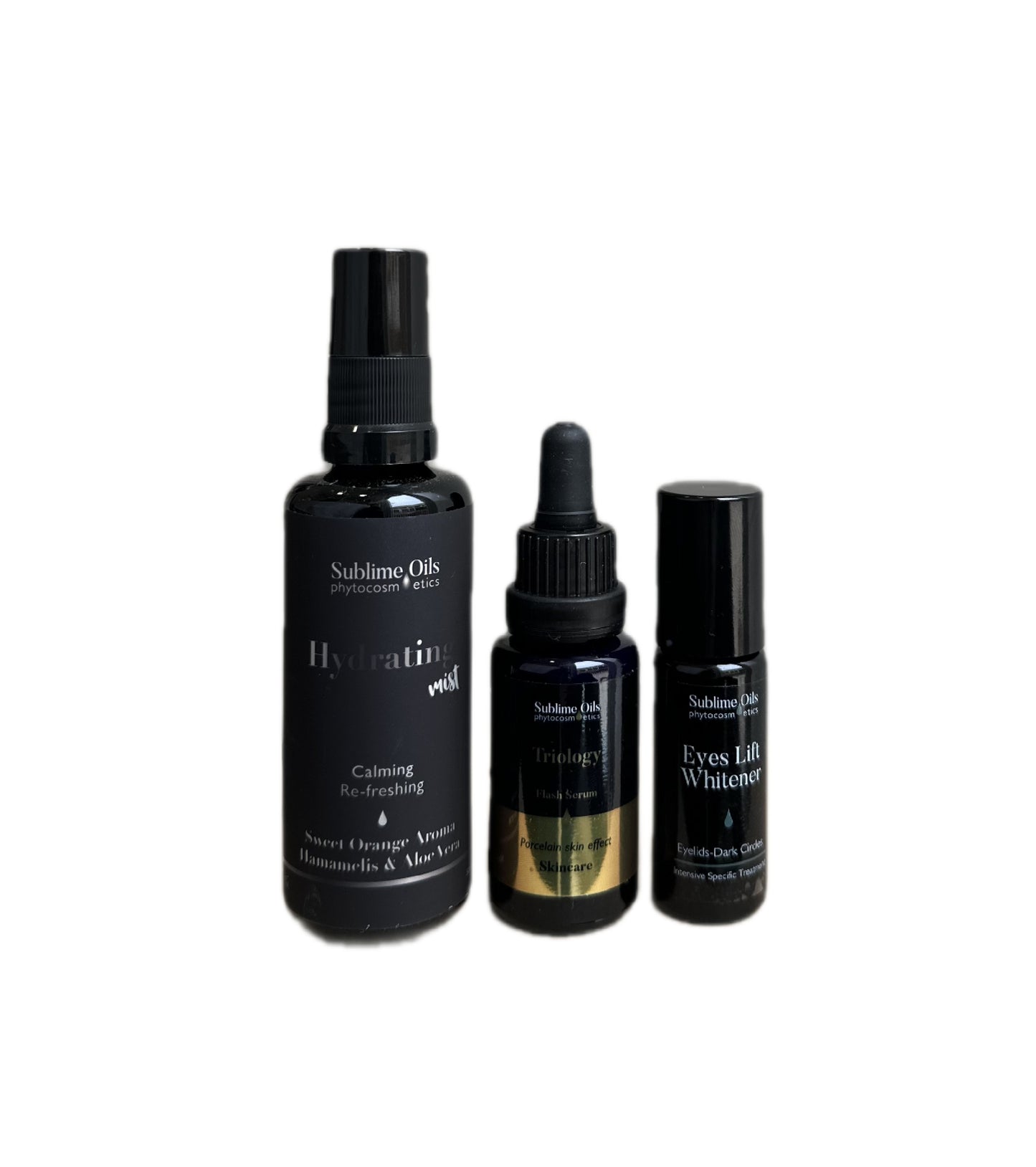 Pack Rutina Facial Iluminadora Sublime Oils | Hydrating Mist + Triology Serum + Eye Lift Whitener
