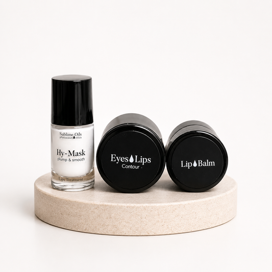 Pack Hy-Mask + Eyes Lip + Lip Balm (Sublime Oils) – Rutina Hidratación Intensiva y Contorno