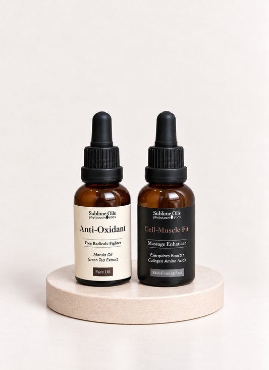 Pack Cell-Muscle Fit + Antioxidant Face Oil (Sublime Oils) – Rutina Antioxidante y Revitalizante