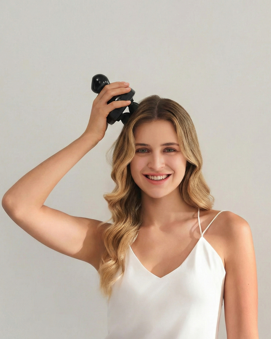 Masajeador facial y capilar con EMS que estimula el crecimiento del cabello Mytrex Head Spa Pro