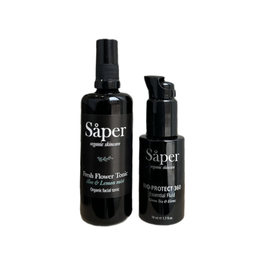 Pack Rutina Facial Protectora Saper | Fresh Flower Tonic + Bio Protect 360